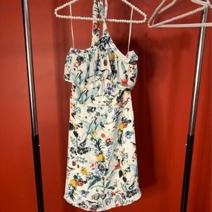 Banana Republic Factory White Floral Halter Sundress Size 4